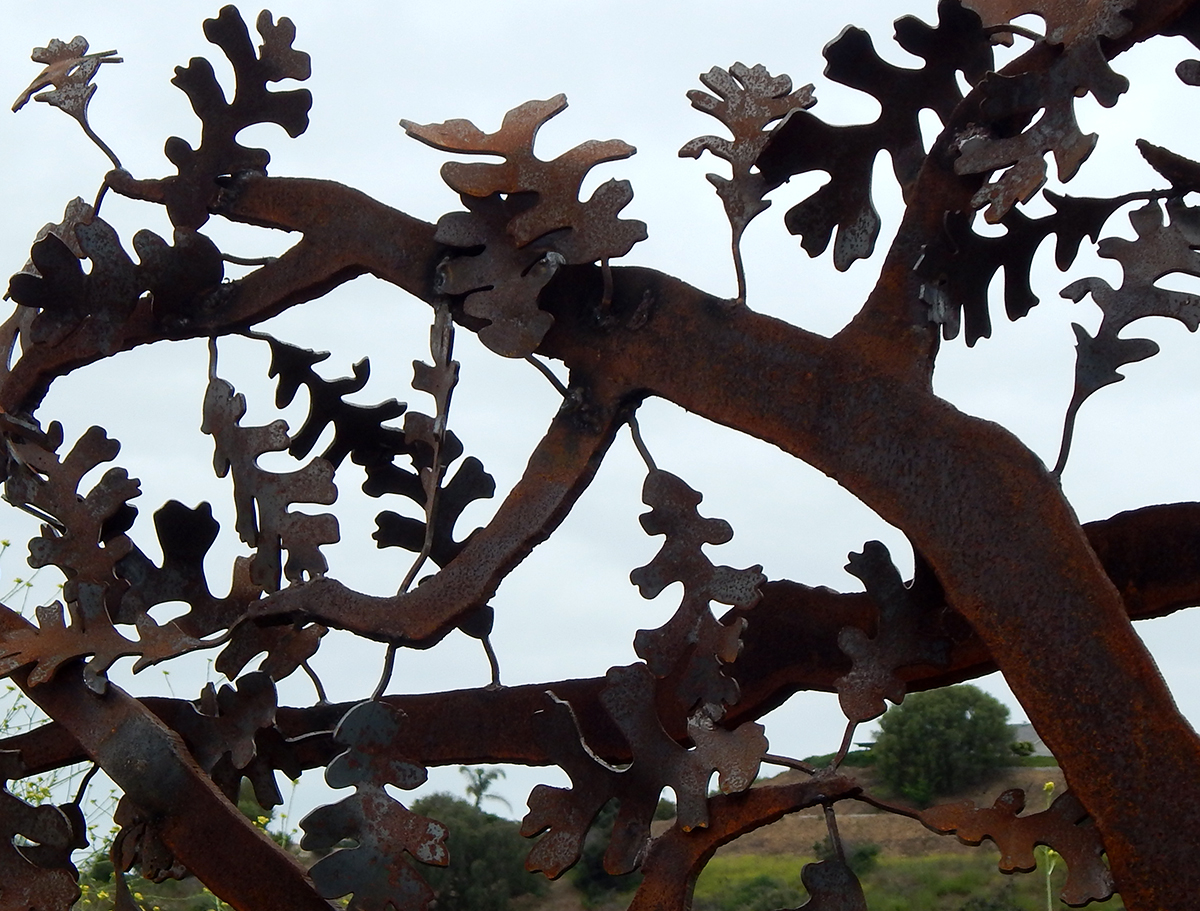 iron oak leaves